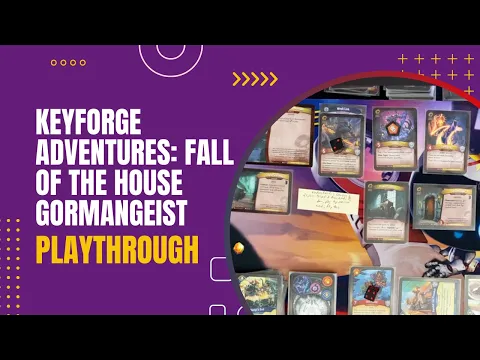Keyforge Adventures: Fall of the House Gormangeist - Set Up, Tutorial, Partial Playthrough | DaniCha