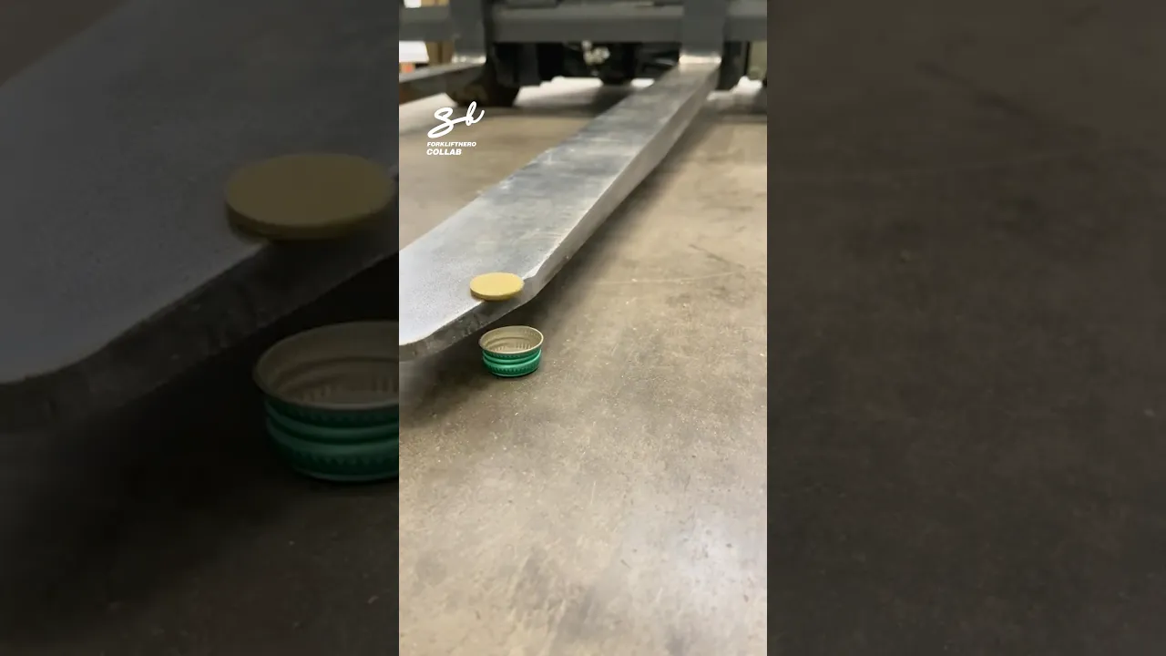 Forklift Coin Challenge! 🔥 #forklift #coins #challenge