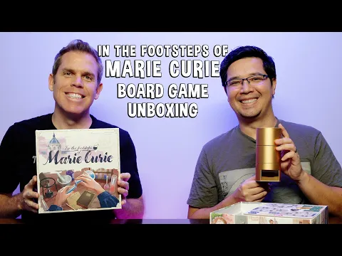 Unboxing In the Footsteps of Marie Curie - Science Board Game