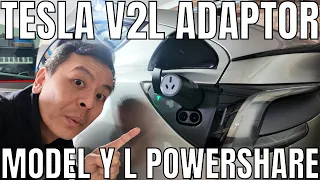 Tesla Outlet Adapter V2L Powershare Review for Model Y L in Australia