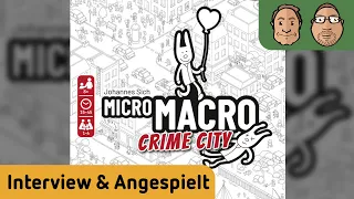Hunter & Cron: Interview + Angespielt mit Edition Spielwiese: MicroMacro: Crime City