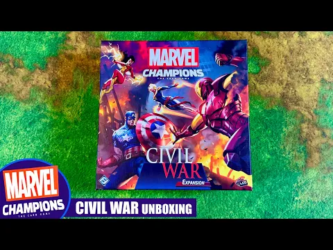 CIVIL WAR Marvel Champions the Card Game Unboxing | Fantasy Flight Games | Hulking & Tigra