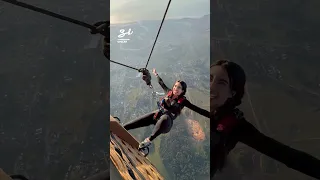 Extreme Hot Air Balloon Skydiving! 🪂 #hotairballoon #sky #extreme