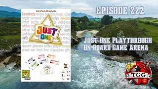 Just One Playthrough on Board Game Arena | Hilarious Cooperative Word Game!