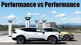 Polestar 3 Performance vs Polestar 4 Performance | RANGE TEST @120KPH (75MPH)