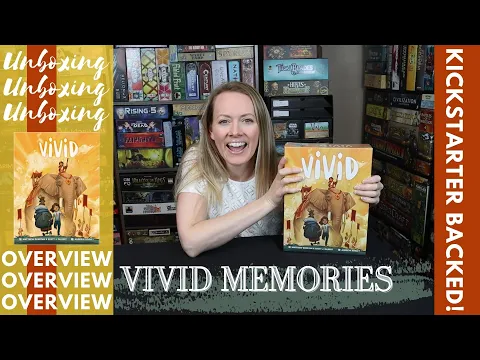 VIVID MEMORIES | Unboxing and Review of the Route Building, Drafting Strategy Game