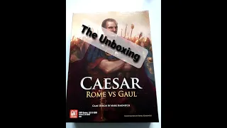 Caesar: Rome vs Gaul Unboxing GMT games