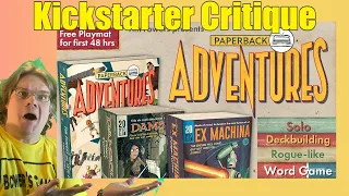 Paperback Adventures – Slay the Novel -Kickstarter Critique