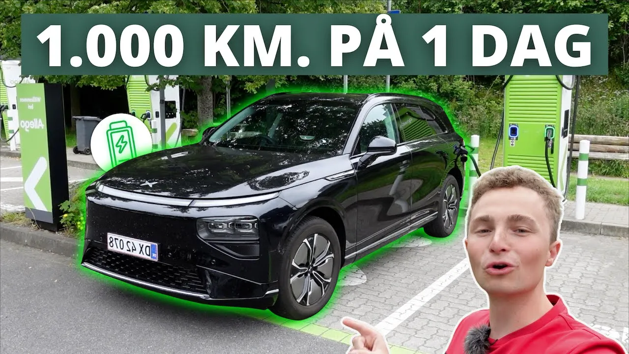 Kan du nøjes med det lille batteri... 1.000 km. i XPENG G9 Standard Range på 1 dag!