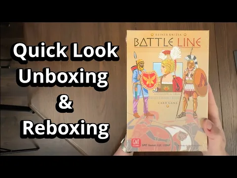 Battle Line - Quick Look Card Game Unboxing & Reboxing - What's in the Box?