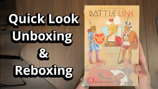 Battle Line - Quick Look Card Game Unboxing & Reboxing - What's in the Box?