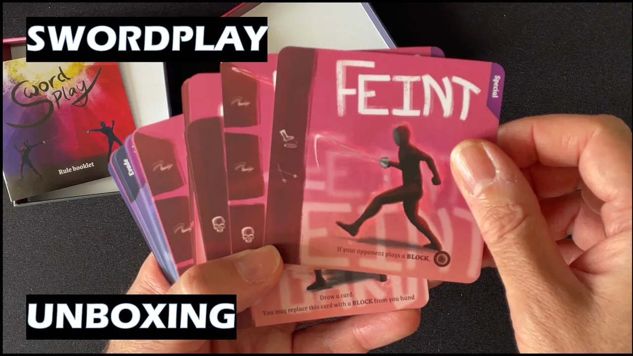 Unboxing Swordplay card game