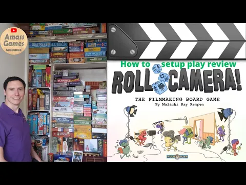 How to play Roll Camera: Film making boardgame review #cooperative #boardgame AmassGames #tabletop