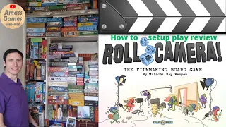 How to play Roll Camera: Film making boardgame review #cooperative #boardgame AmassGames #tabletop