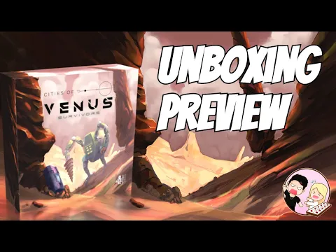 Unboxing Cities Of Venus: Survivors - Dice Manipulation/Tile Laying Board Game | Tin Robot Games