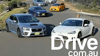 WRX v 86 v SS v Megane v ST v GTI What's More Fun? | Drive.com.au