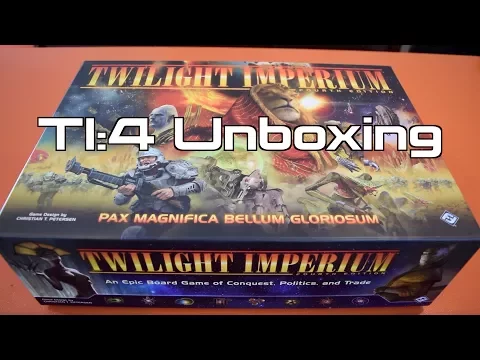 Twilight Imperium 4th ed. Unboxing