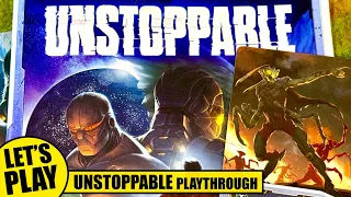 UNSTOPPABLE Solo Board Game Playthrough with Sima vs Duomo's Menace