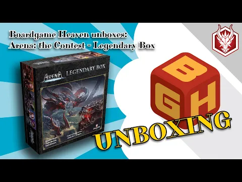 Boardgame Heaven Unboxing 191: Arena: the Contest - Legendary Box (Dragori Games)
