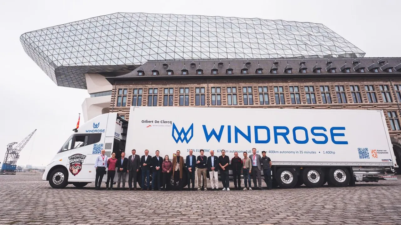 Windrose Truck. 670 km rekkevidde med fullt lass!