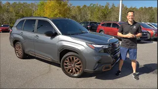 Is the 2025 Subaru Forester Sport a better AWD compact SUV than a Honda CR-V?