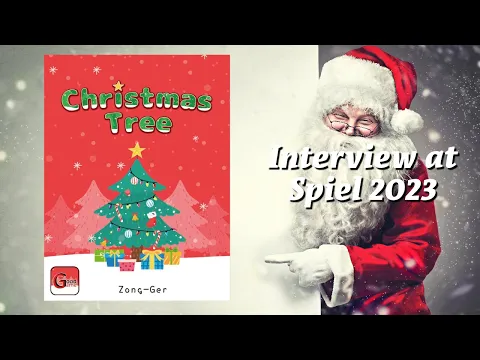 Christmas Tree Spiel 2023 interview with designer Zong-Ger at the @taiwanboardgamedesign2821 booth