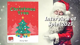 Christmas Tree Spiel 2023 interview with designer Zong-Ger at the @taiwanboardgamedesign2821 booth