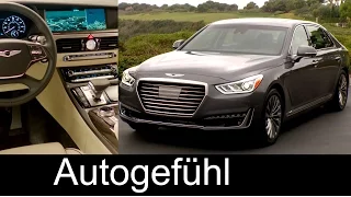 Genesis G90 Exterior Interior Presentation: Hyundai attacks Audi A8 BMW 7Series Mercedes S-Class
