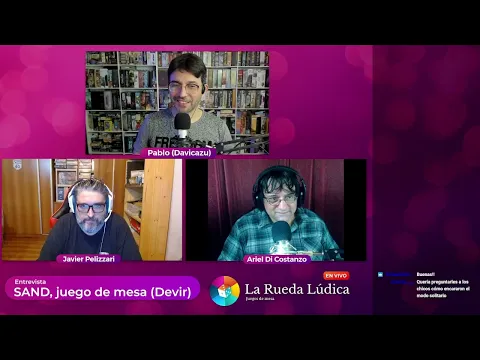 ¡La Rueda Lúdica en vivo! Entrevista a los autores de SAND, juego de mesa de Devir.