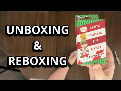 Santa Cookie Elf Candy Snowman - Quick Look Card Game Unboxing - What's in the Box?