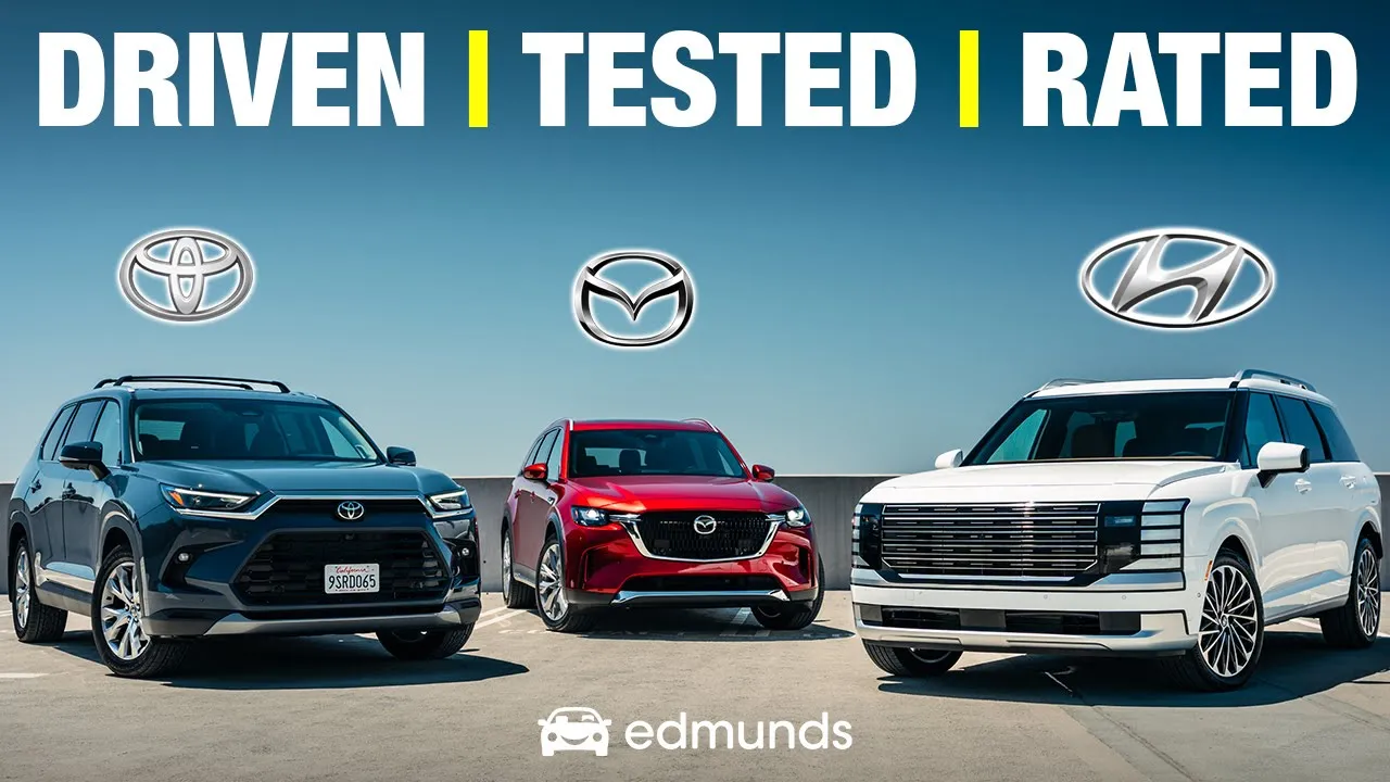 Hyundai Palisade vs. Toyota Grand Highlander vs. Mazda CX-90 | 3-Row SUV Comparison Test
