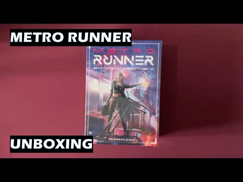 Unboxing Metro Runner cyberpunk board game