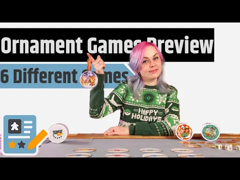Christmas Ornament Games Preview - 6 Ornaments With 6 Different Games!