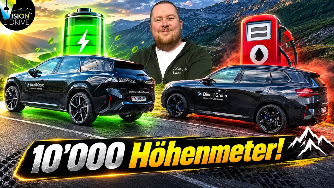 BMW iX3 vs. BMW X3 - Das Duell der Antriebe in den Bergen!