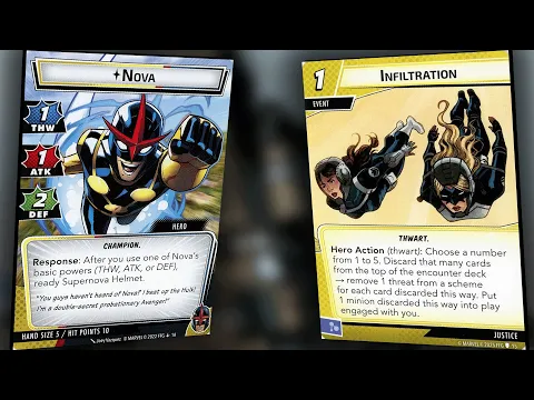 Old Hero New Trick Nova Becomes a Spy Marvel Champions Live Replay