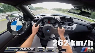 BMW Z4 35is Test Drive POV Autobahn 262 km/h TOP SPEED Sound & Acceleration