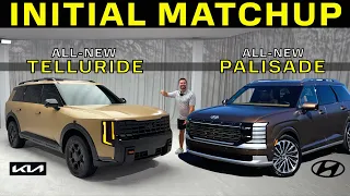 INITIAL MATCHUP! -- 2027 Kia Telluride vs. 2026 Hyundai Palisade: Which is BETTER??