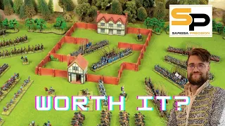 Unboxing Sarissa Precision MDF Grand Manor terrain set for Pike & Shotte Epic Battles