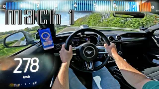 FORD MUSTANG MACH 1 hunting for TOP SPEED on AUTOBAHN!