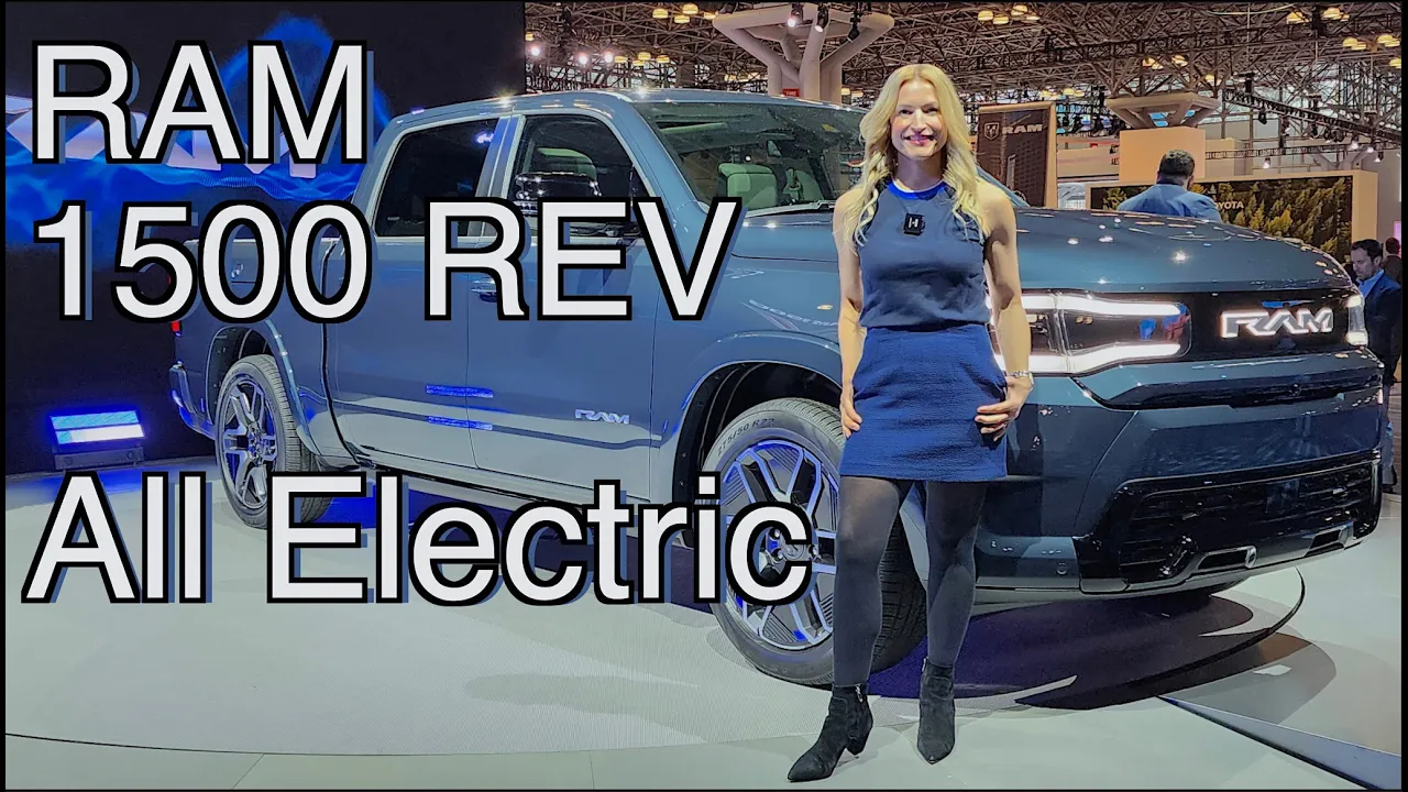 All-New RAM1500 REV full-electric truck. // Production model walk around