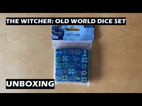 Unboxing The Witcher Old World Dice Set