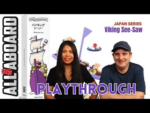 VIKING SEE SAW by Reiner Knizia | Japanese Board Game Series | How to Play and 2-Player Playthrough