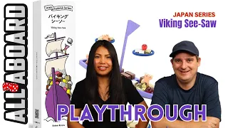 VIKING SEE SAW by Reiner Knizia | Japanese Board Game Series | How to Play and 2-Player Playthrough