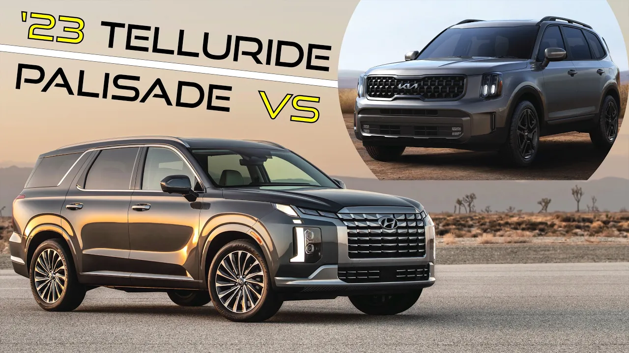 NEW 2023 Kia Telluride vs. 2023 Hyundai Palisade | Which REFRESHED Sibling is BETTER??