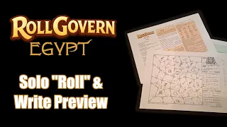 RollGovern Egypt - Solo "Roll" & Write Preview