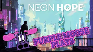 Purple Moose Plays...Neon Hope (solo) - Kickstarter Preview