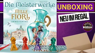 Mille Fiori, Die Meisterwerke – Erweiterung | WAS IST DRIN? Brettspiel ? Unboxing [Brettspiele]