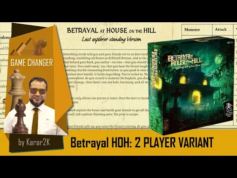 Betrayal at House on Hill: 2 player variant - Game Changer