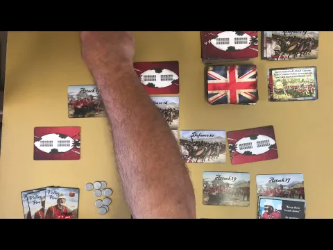 Rorke’s Drift game prototype DVG card board game on kickstarter