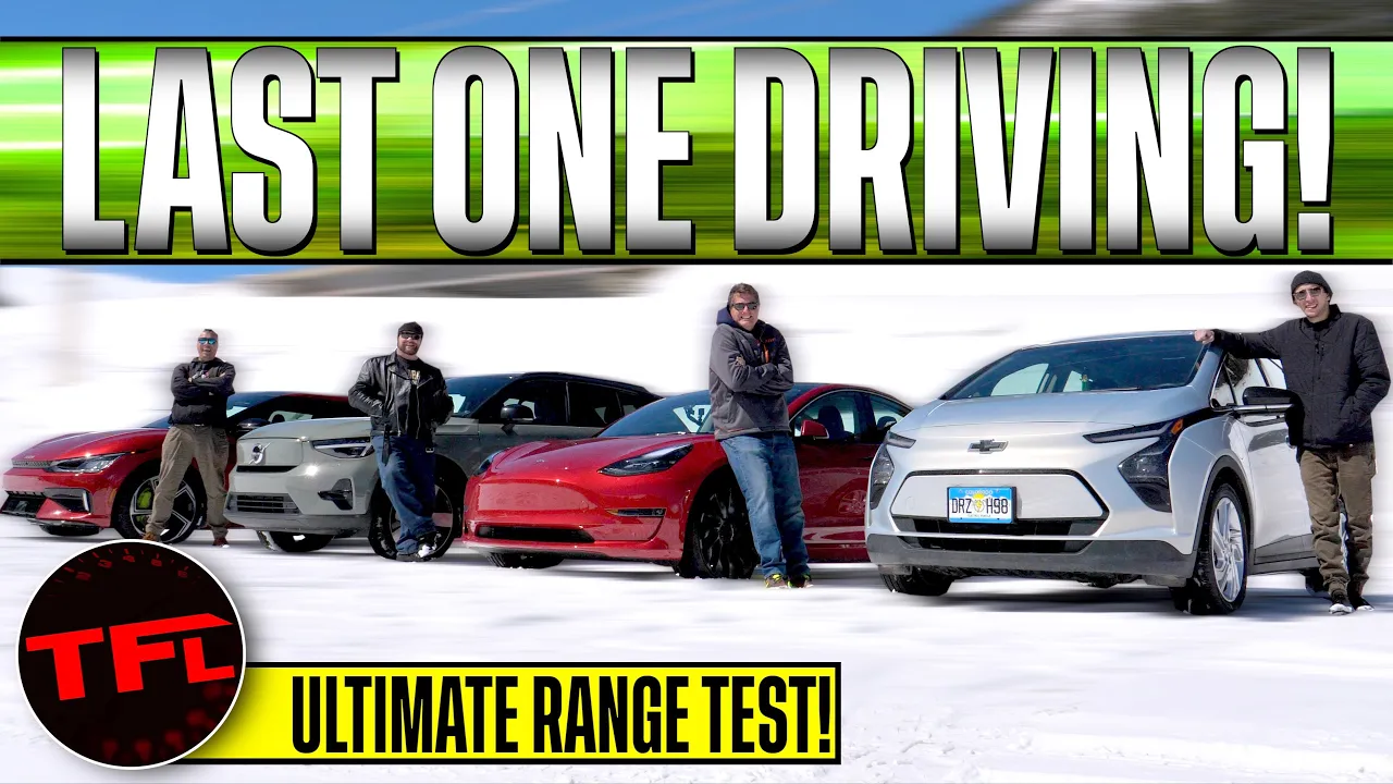 Tesla Model 3 vs Chevy Bolt vs KIA EV6 vs Volvo XC40 - Take on the World's Toughest EV Range Test!